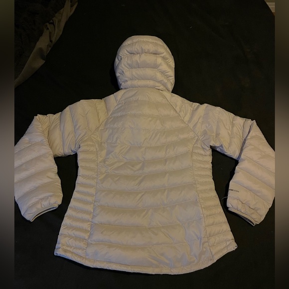 Eddie Bauer Down Puffy Hooded Jacket Medium - Picture 4 of 13